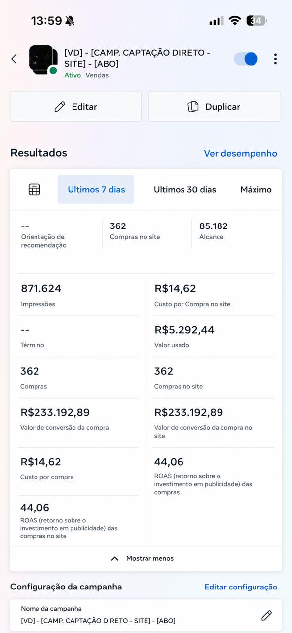 Dashboard de resultado 5