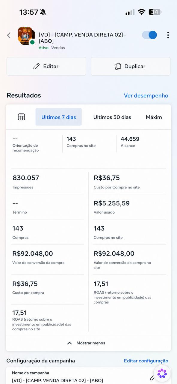 Dashboard de resultado 6