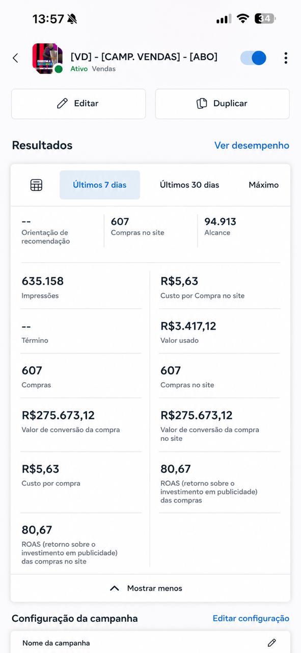 Dashboard de resultado 7